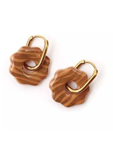 Kit créoles à pampilles en Fimo -... Kit créoles à pampilles en Fimo -...