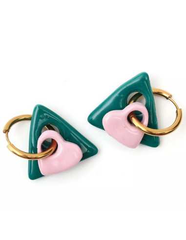 Kit créoles à pampilles en Fimo -... Kit créoles à pampilles en Fimo -...