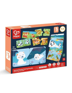 Puzzles Famille d’animaux -...