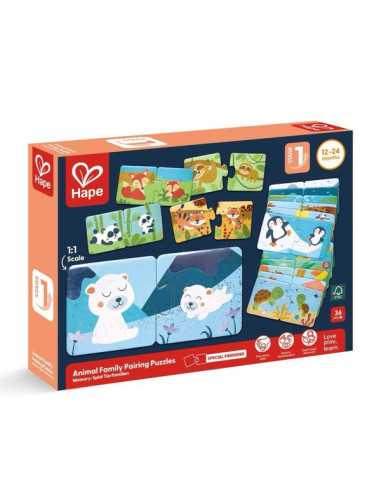 Puzzles Famille d’animaux - Hape