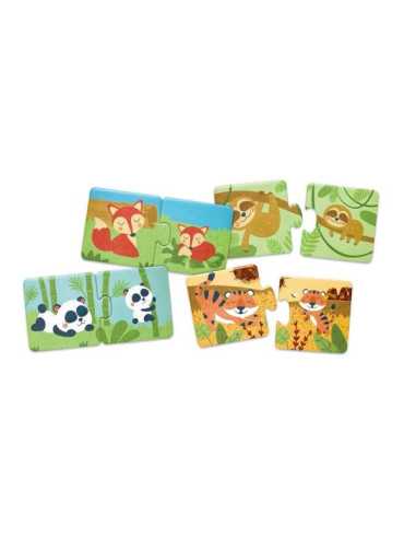 Puzzles Famille d’animaux - Hape Puzzles Famille d’animaux - Hape