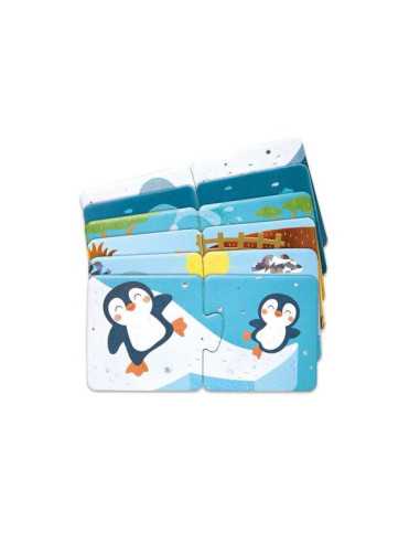 Puzzles Famille d’animaux - Hape Puzzles Famille d’animaux - Hape