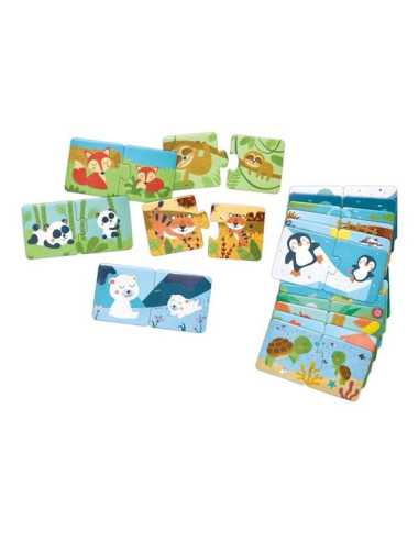 Puzzles Famille d’animaux - Hape Puzzles Famille d’animaux - Hape