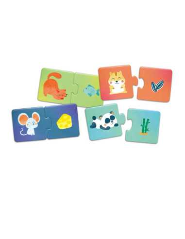 Puzzles Qui mange quoi ? - Hape Puzzles Qui mange quoi ? - Hape