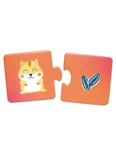 Puzzles Qui mange quoi ? - Hape Puzzles Qui mange quoi ? - Hape