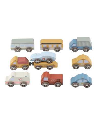 9 véhicules en bois - Little Dutch 9 véhicules en bois - Little Dutch