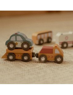 9 véhicules en bois -... 2