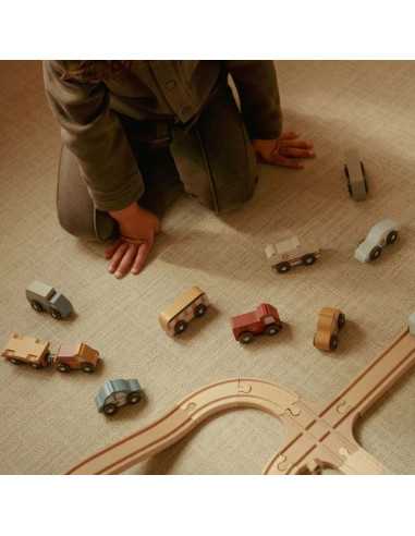 9 véhicules en bois - Little Dutch 9 véhicules en bois - Little Dutch