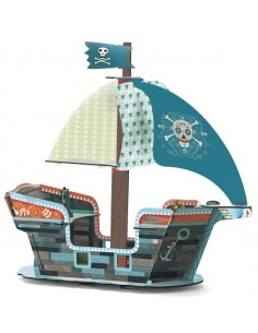 Bateau pirate décor Pop to play 3D