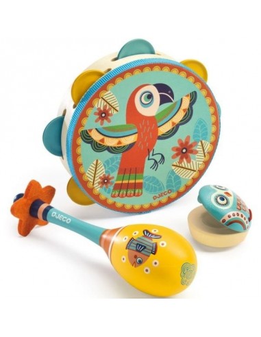 Set musical tambourin, maracas et... Set musical tambourin, maracas et...