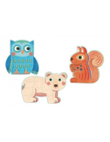 Primo puzzle dans la forêt - Djeco Primo puzzle dans la forêt - Djeco