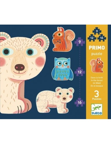 Primo puzzle dans la forêt - Djeco Primo puzzle dans la forêt - Djeco