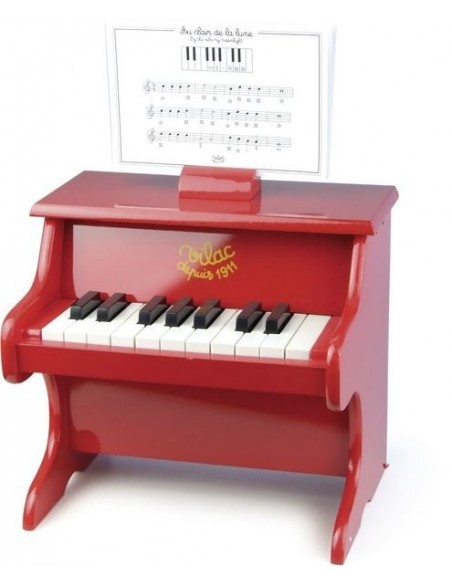 Piano en bois électronique - Instrument jouet en bois enfant - Janod