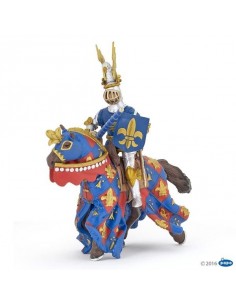Figurine cheval bleu fleur... 2