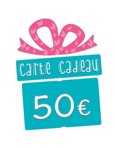 Carte cadeau 50 €