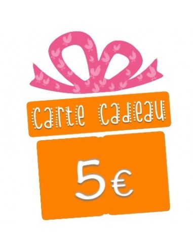 Carte cadeau 5 euros 