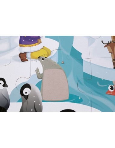 Puzzle tactile la vie sur la banquise... Puzzle tactile la vie sur la banquise...