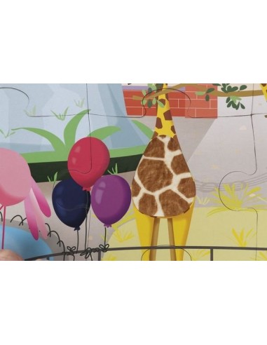 Puzzle tactile une journée au zoo -... Puzzle tactile une journée au zoo -...