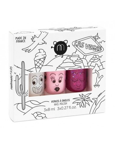 Coffret 3 vernis LAS VEGAS
