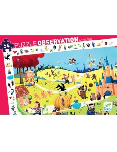 Puzzle d'observation contes - Djeco Puzzle d'observation contes - Djeco