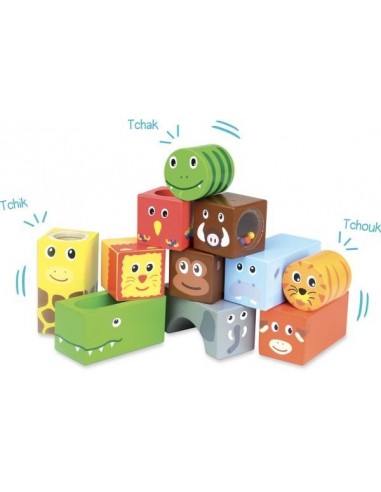 Cubes sonores animaux de la savane -... Cubes sonores animaux de la savane -...