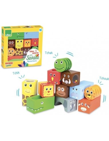 Cubes sonores animaux de la savane -... Cubes sonores animaux de la savane -...