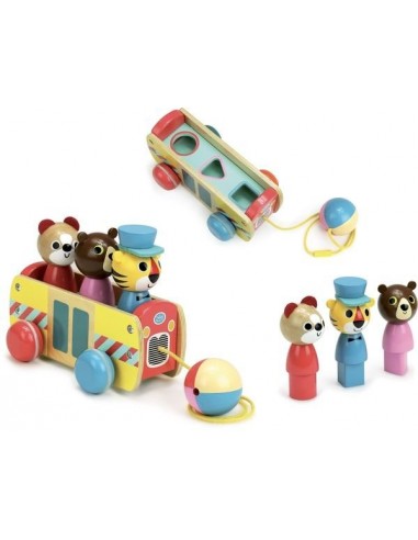 Bus à trainer Ingela Arrhenius - Vilac Bus à trainer Ingela Arrhenius - Vilac