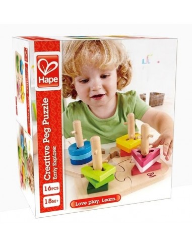 Puzzle à boutons créatifs - Hape Puzzle à boutons créatifs - Hape