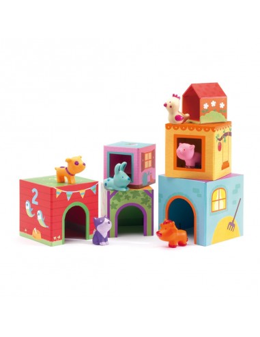 Jeu d'empilage Topanifarm - Djeco Jeu d'empilage Topanifarm - Djeco