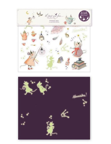 Stickers phosphorescents il était une... Stickers phosphorescents il était une...