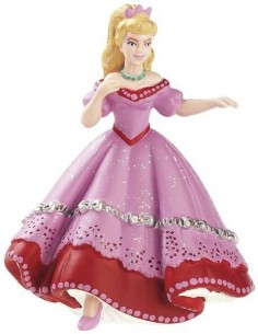 Figurines princesse rose au bal