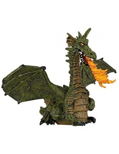 Figurine dragon ailé vert...