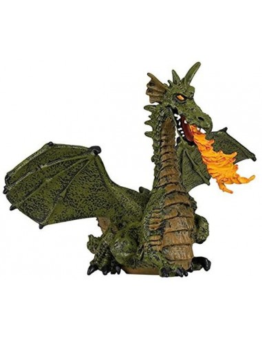 Figurine dragon ailé vert avec...