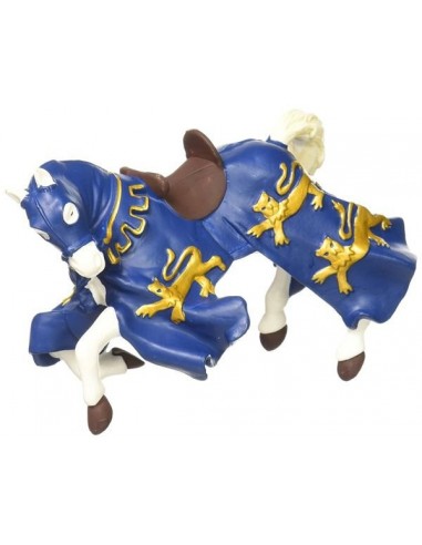 Figurine cheval du roi Richard bleu -... Figurine cheval du roi Richard bleu -...