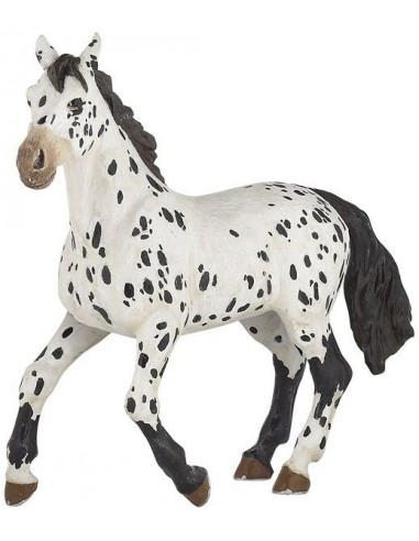 Figurine cheval appaloosa noir - Papo