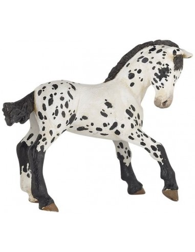 Figurine poulain appaloosa noir - Papo