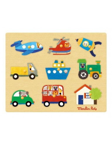 Puzzle des transports Les Popipop -...