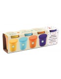 4 pots de pâte à modeler nature - Djeco