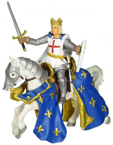 Figurines saint louis et son cheval -...