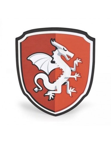 Bouclier chevalier dragon en mousse -...