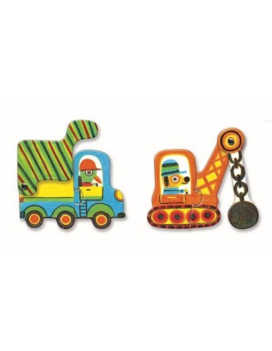 Puzzle duo articulo véhicules - Djeco Puzzle duo articulo véhicules - Djeco