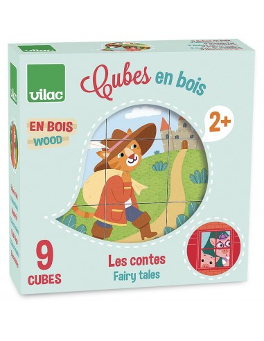 Cubes en bois les contes - Vilac