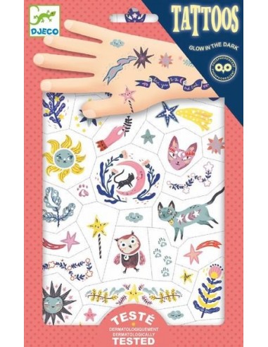 Tatouages phospho sweet dreams - Djeco Tatouages phospho sweet dreams - Djeco