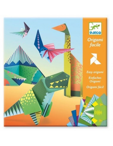 Origami facile dinosaures - Djeco