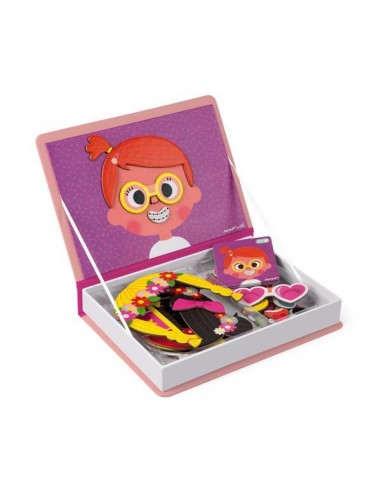 Magnetibook Crazy face fille - Janod Magnetibook Crazy face fille - Janod