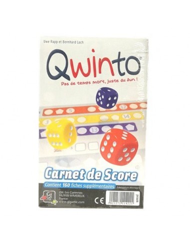 Recharge bloc de score Qwinto - gigamic