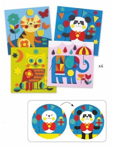 Douces créatures collage feutrine -... Douces créatures collage feutrine -...