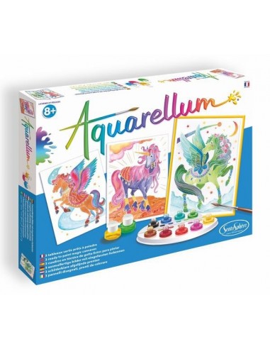 Aquarellum phospho licornes, activites creatives et manuelles