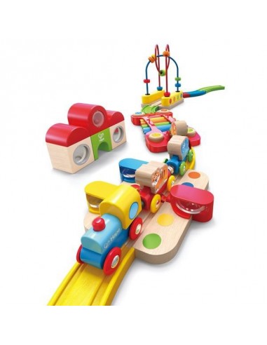 Chemin de fer puzzle arc en ciel - Hape Chemin de fer puzzle arc en ciel - Hape
