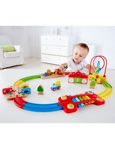 Chemin de fer puzzle arc en ciel - Hape Chemin de fer puzzle arc en ciel - Hape